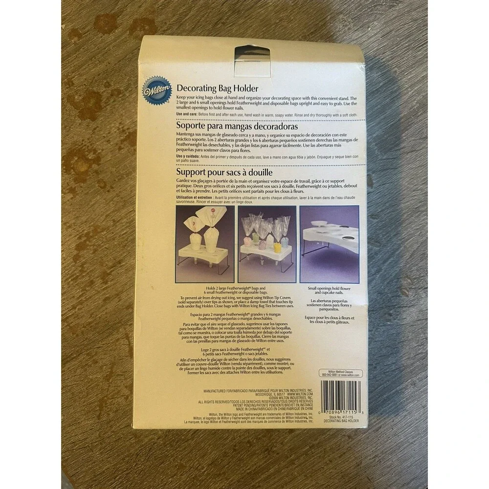Wilton Icing Decorating Bag Holder/Stand x2